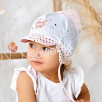  Detské čiapky - letné - kojenecké - dievčenské - model - 4/315 - 46 cm 